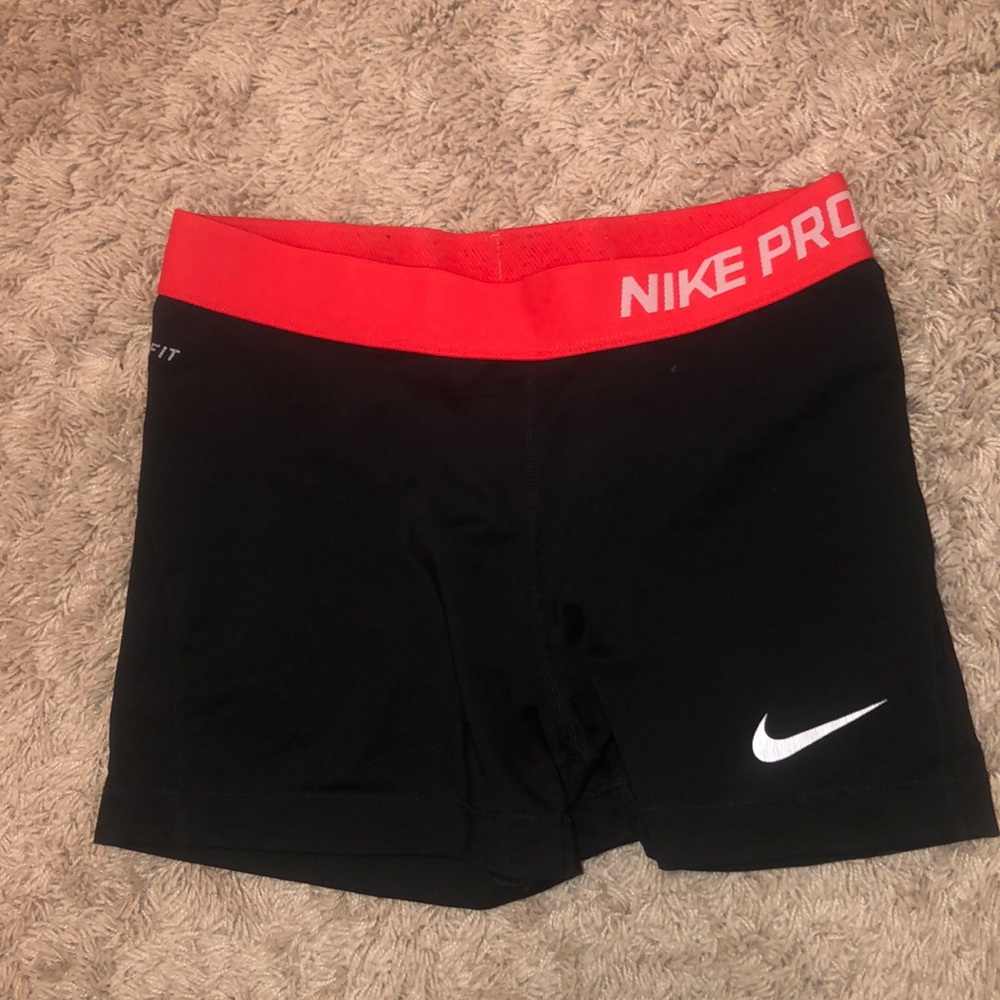 Red Nike Pro Spandex